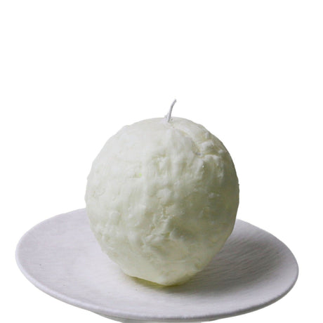 Spiral soy wax candle in a custom colour