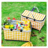 Brantome Insulated Picnic Basket, Foldable