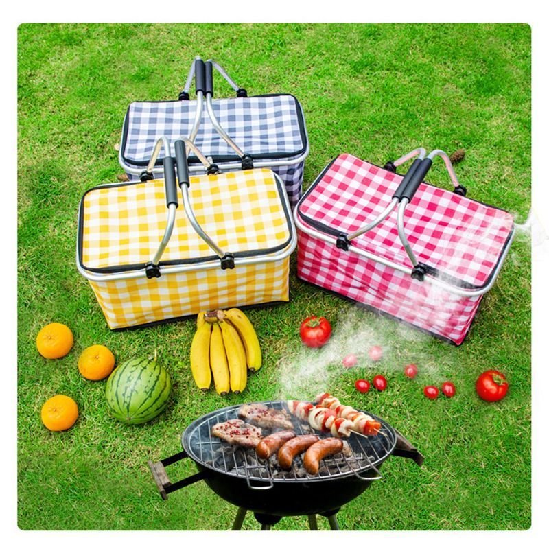 Brantome Insulated Picnic Basket, Foldable