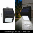 Solar Motion Sensor Triangular Wall Light Single Sided 20 LED