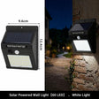Solar Wall Light 60 LED Single Sided Motion Sensor outdoor light 1