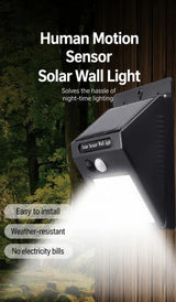 Solar Wall Light 118 LED Three Sided Motion Sensor outdoor light 2