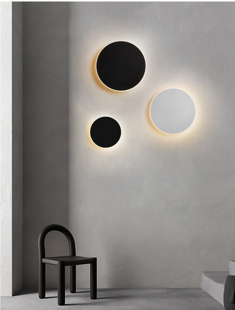 13cm white dimmable LED wall light 2 pack