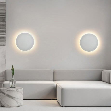 13cm black dimmable LED wall light 2 pack