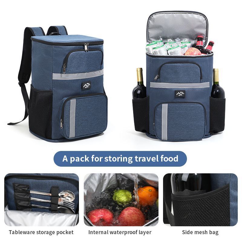 Tathra Insulated Cooler Backpack, 30L, Navy Blue