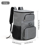 Tathra Insulated Cooler Backpack, 30L, Grey