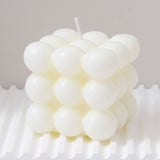 Bubble cube scented candle set of three in assorted colours
