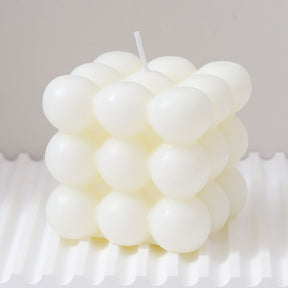 Bubble cube scented candle set of three in assorted colours