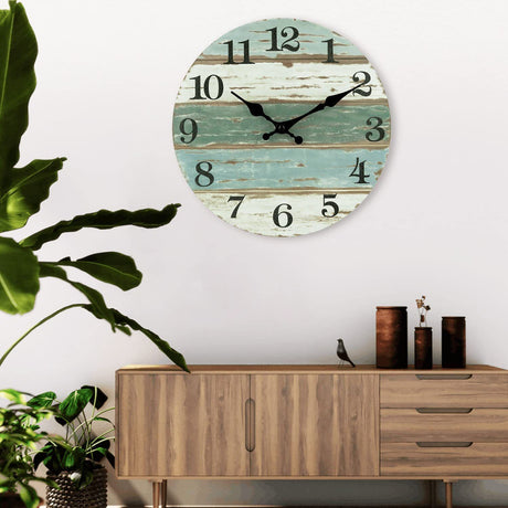 Wooden Silent Wall Clock No.14, 10 Inch
