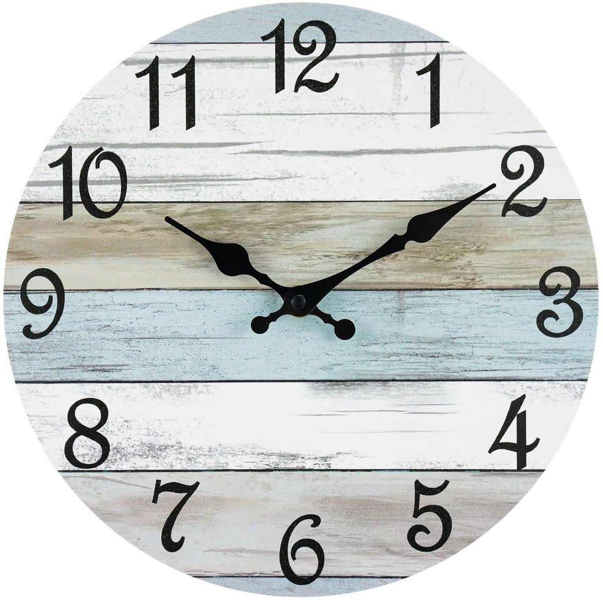 Wooden Silent Wall Clock No.16, 10 Inch