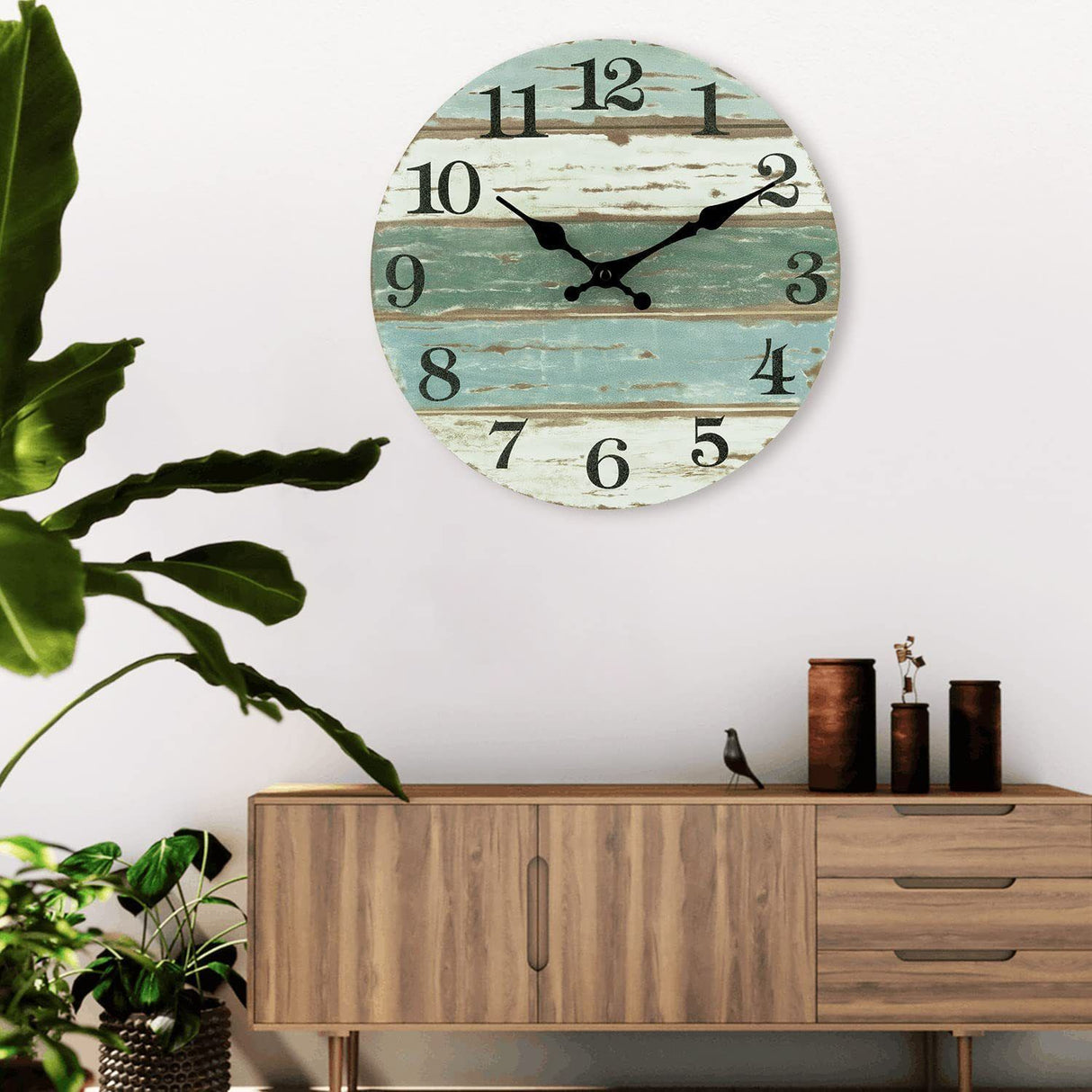 Wooden Silent Wall Clock No.16, 10 Inch
