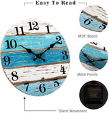 Wooden Silent Wall Clock No.16, 10 Inch
