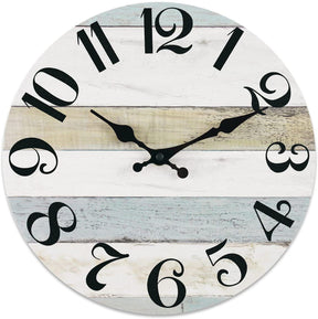 Wooden Silent Wall Clock No.17, 10 Inch