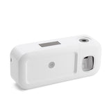 Cagliari wall mounted UV toothbrush holder in white with auto toothpaste dispenser