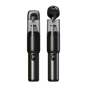 Lightweight cordless handheld vacuum with crevice nozzle and hose