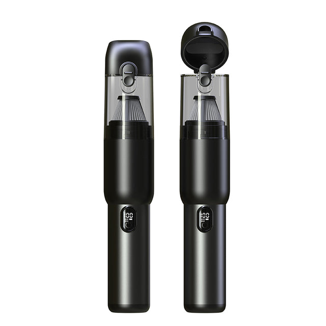 Lightweight cordless handheld vacuum with crevice nozzle and hose