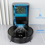 Dresden Smart Robot Vacuum and Mop, Self Emptying Dock, 3500Pa, LDS Navigation