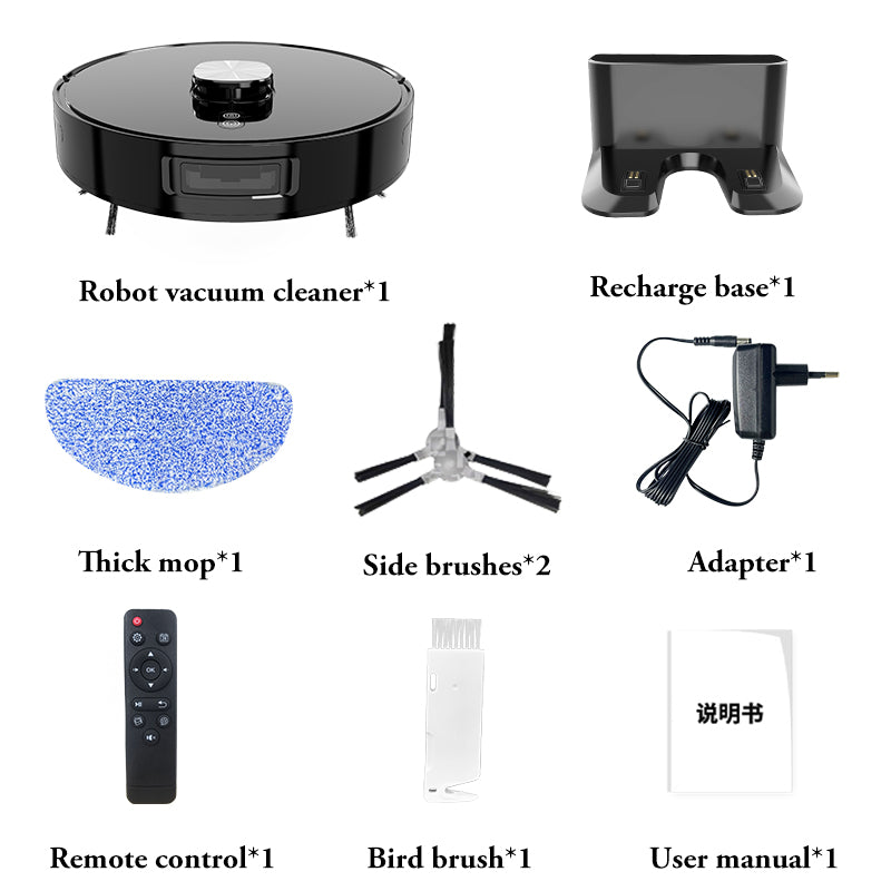 Leipzig Robot Vacuum and Mop, 3 in 1, 3500Pa, LDS Navigation, App Control