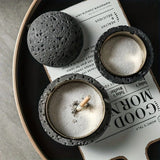 Orvieto Concrete Ashtray, Black