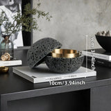 Orvieto Concrete Ashtray, Dark Grey