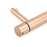 Round Basin Mixer Tap in Brushed Rose Gold