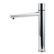 Tall Round Basin Mixer Tap in Polished Chrome