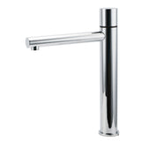 Tall Round Basin Mixer Tap in Polished Chrome