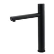 Matt Black Round Tall Basin Mixer Tap
