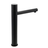 Matt Black Round Tall Basin Mixer Tap