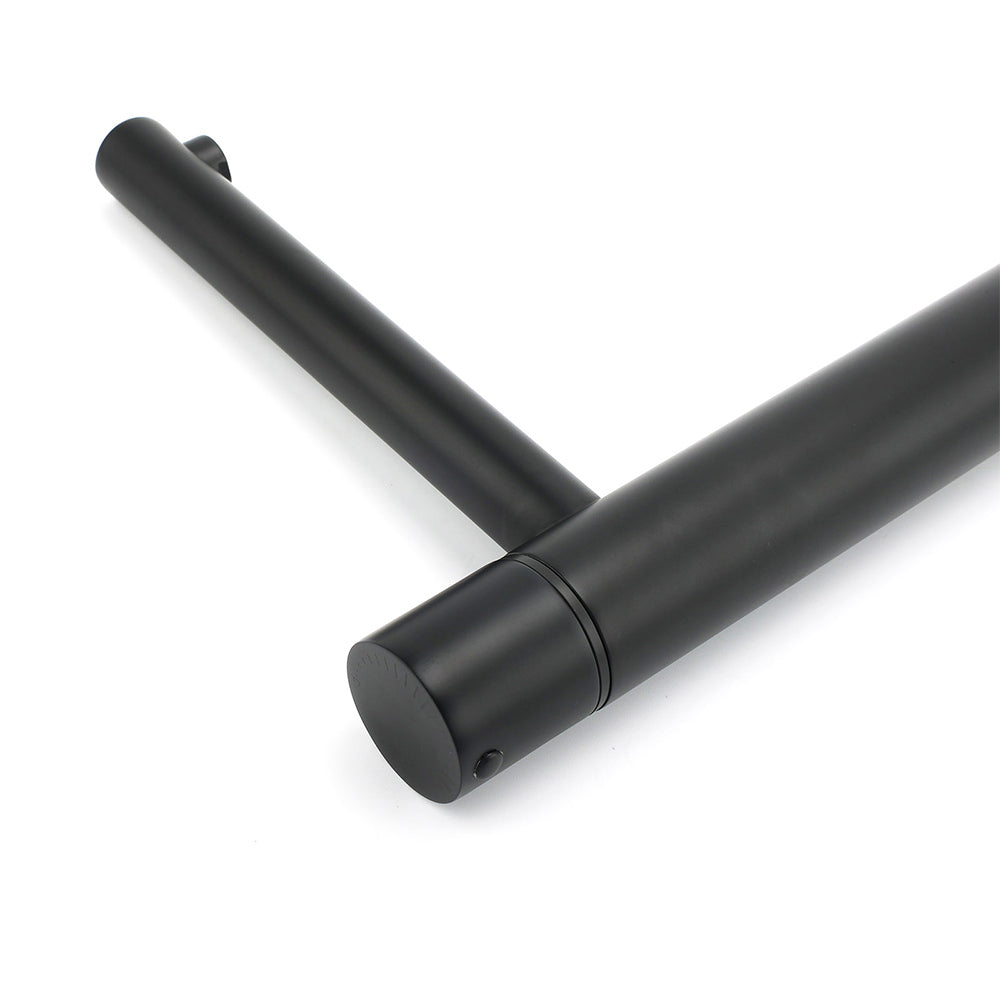 Matt Black Round Tall Basin Mixer Tap