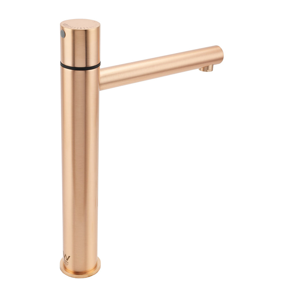 Basin Mixer Tap, Brushed Rose Gold