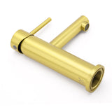 Brushed Gold Round Basin Mixer Tap image 7