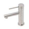 Brushed Nickel Round Basin Mixer Tap