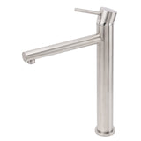 Round Basin Mixer Tap, Brushed Nickel