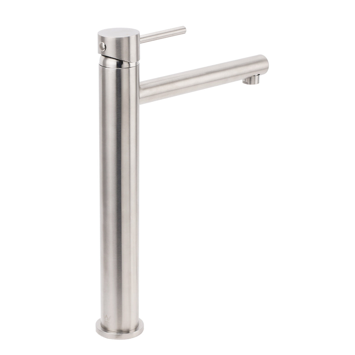 Round Basin Mixer Tap, Brushed Nickel