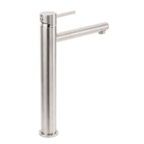 Round Basin Mixer Tap, Brushed Nickel