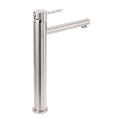 Round Basin Mixer Tap, Brushed Nickel