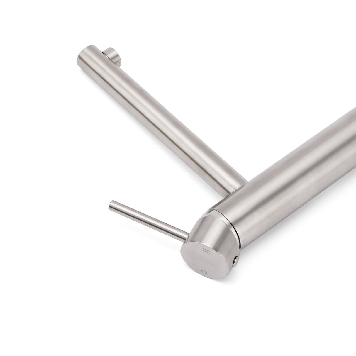 Round Basin Mixer Tap, Brushed Nickel