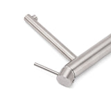 Round Basin Mixer Tap, Brushed Nickel