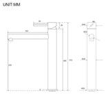Round Basin Mixer Tap, Brushed Nickel