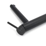 Matt Black Round Tall Basin Mixer Tap