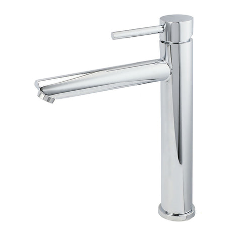 Polished Chrome Round Tall Basin Mixer Tap