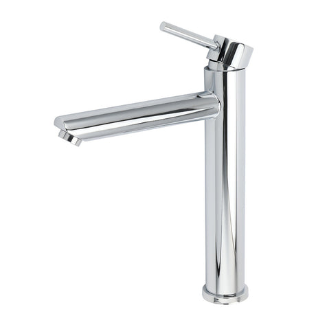 Polished Chrome Round Tall Basin Mixer Tap