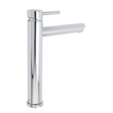 Polished Chrome Round Tall Basin Mixer Tap