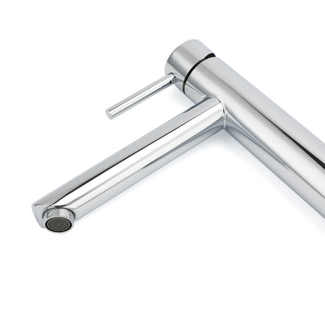 Polished Chrome Round Tall Basin Mixer Tap