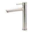 Brushed Nickel Round Basin Mixer Tap