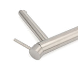 Brushed Nickel Round Basin Mixer Tap