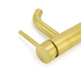 Brushed Gold Round Basin Mixer Tap