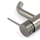 Gun Metal Grey Round Basin Mixer Tap image 4