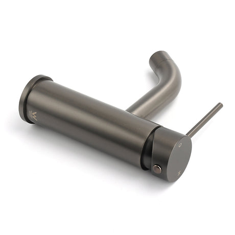 Gun Metal Grey Round Basin Mixer Tap image 6